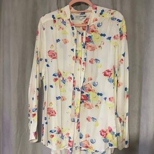 Uniqlo Rayon Tie Blouse